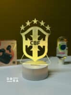 Brazil Logo Acrylic Multicolor Night Lamp