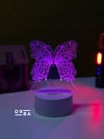 Butterfly Acrylic Multicolor Night Lamp