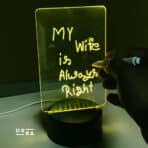 GearUP Acrylic Multicolor Night Lamp with Writable Board