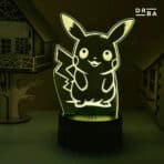 Pikachu Acrylic Multicolor Night Lamp